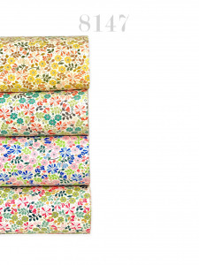 floral ranforce fabric design yellowe blue orange