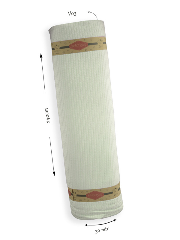 KNITTED PIQUE Ö3 CREAM 240CM