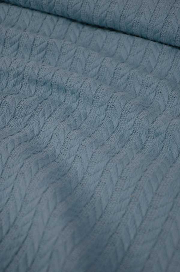 KNITTED PIQUE Ö37 LIGHT INDIGO 240CM - Image 3