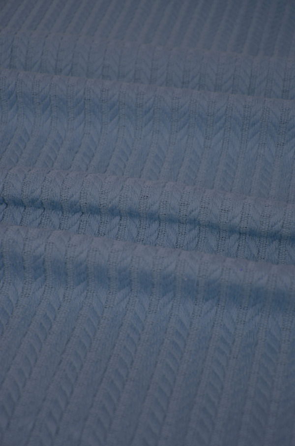 KNITTED PIQUE Ö37 LIGHT INDIGO 240CM - Image 2