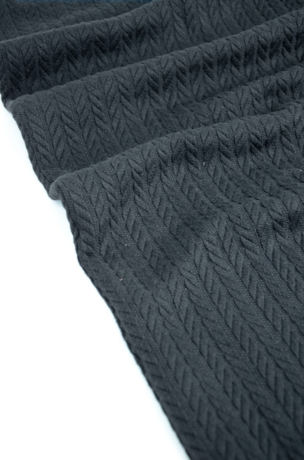 KNITTED PIQUE Ö15 BLACK 240CM - Image 2
