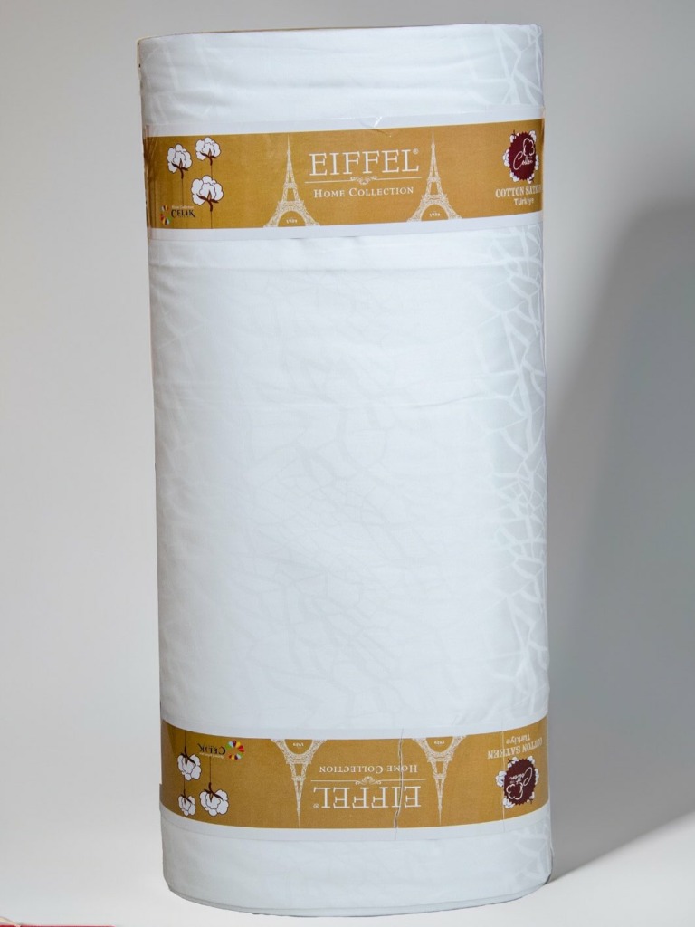 jacquard satin white